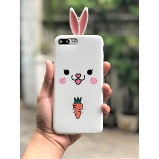 Ốp lưng cao cấp THỎ TRẮNG cho iphone IP7+/8+/X/XS
