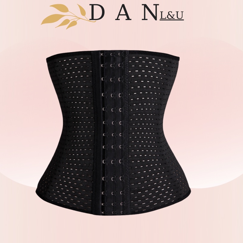 Đai Gen Bụng Định Hình Giảm Eo Sau Sinh 3 Mốc Chống Cuộn DAN L&amp;U 8888