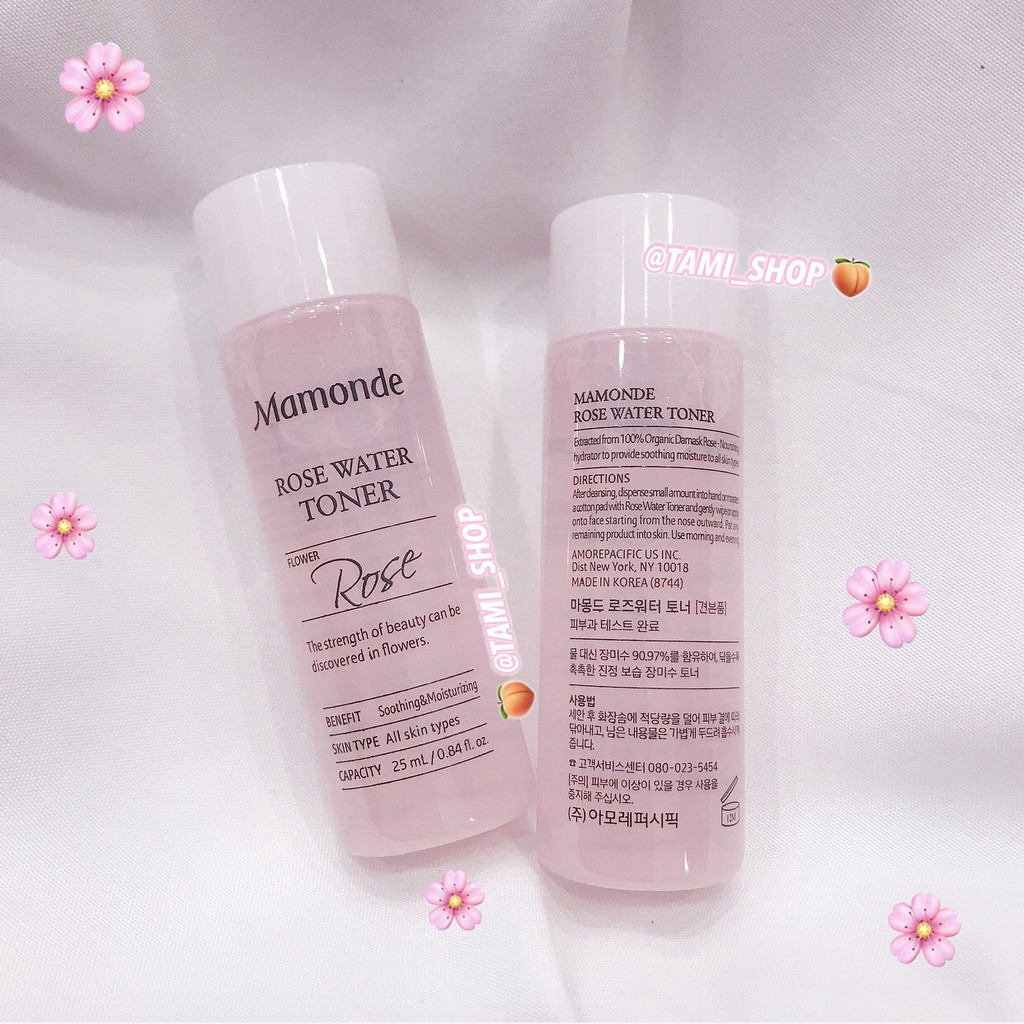 SET NƯỚC HOA HỒNG MAMONDE FLOWER TONER TRIAL KIT