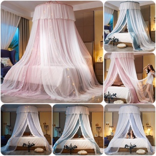 Mùng công chúa cao cấp treo trần phong cách Hoàng gia, màn khung tròn không khoan tường phòng ngủ đẹp chống muỗi ZO HOME