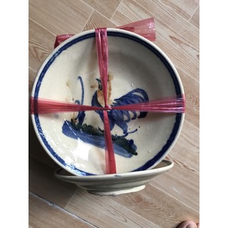 sét 2 dĩa con gà kích thước  15 cm