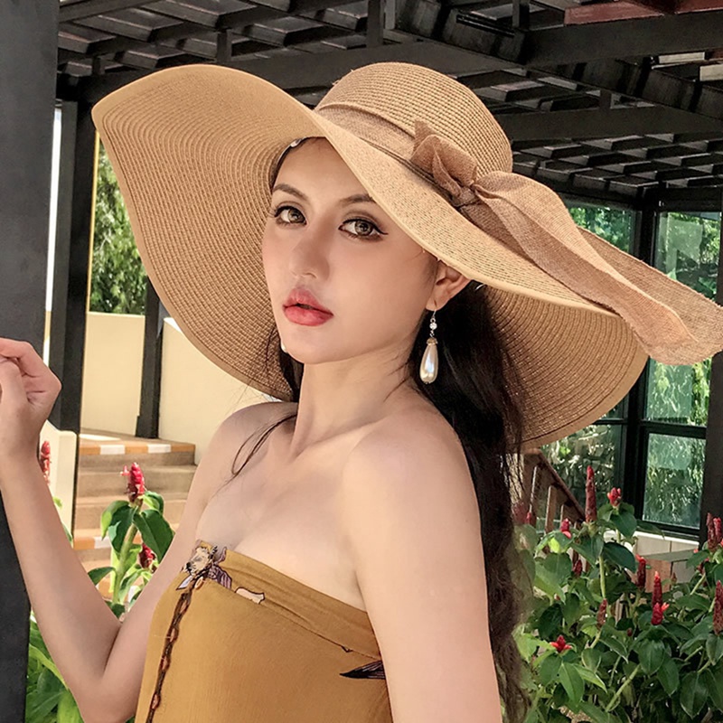 Nón Cối Rộng Vành Thời Trang Đi Biển Mùa Hè Cho Nữ