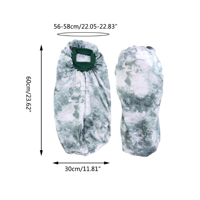 Mũ Trùm Đầu Polyester Co Giãn Tốt Thiết Kế Đuôi Dài Tiện Lợi Dễ Sử Dụng