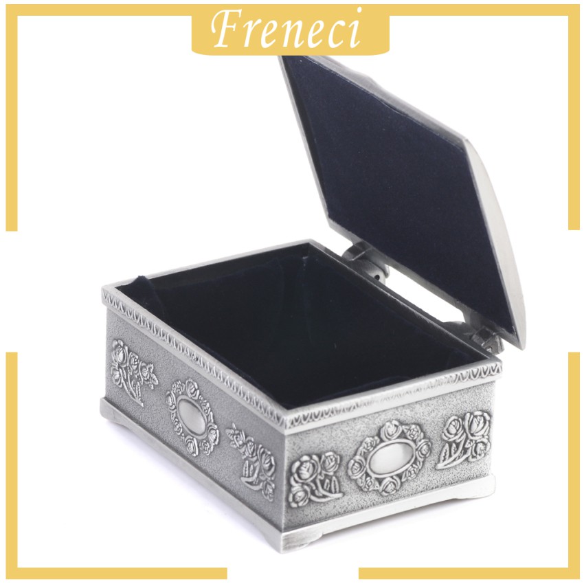 Hộp Thiếc Đựng Trang Sức Hình Ngực Kho Báu Phong Cách Vintage