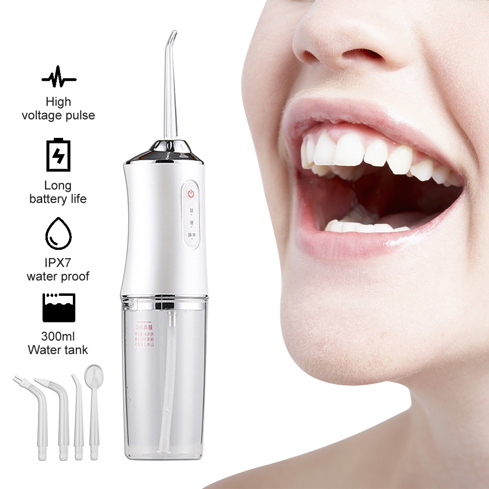 [Hàng mới về] Thiết bị vệ sinh răng miệng bằng chạy điện có thể sạc lại tiện dụng