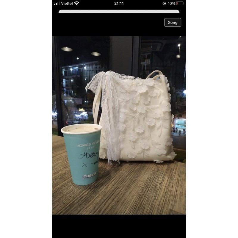 Túi nữ đeo kẹp nách phối ren xinh xắn kèm ảnh thật | BigBuy360 - bigbuy360.vn