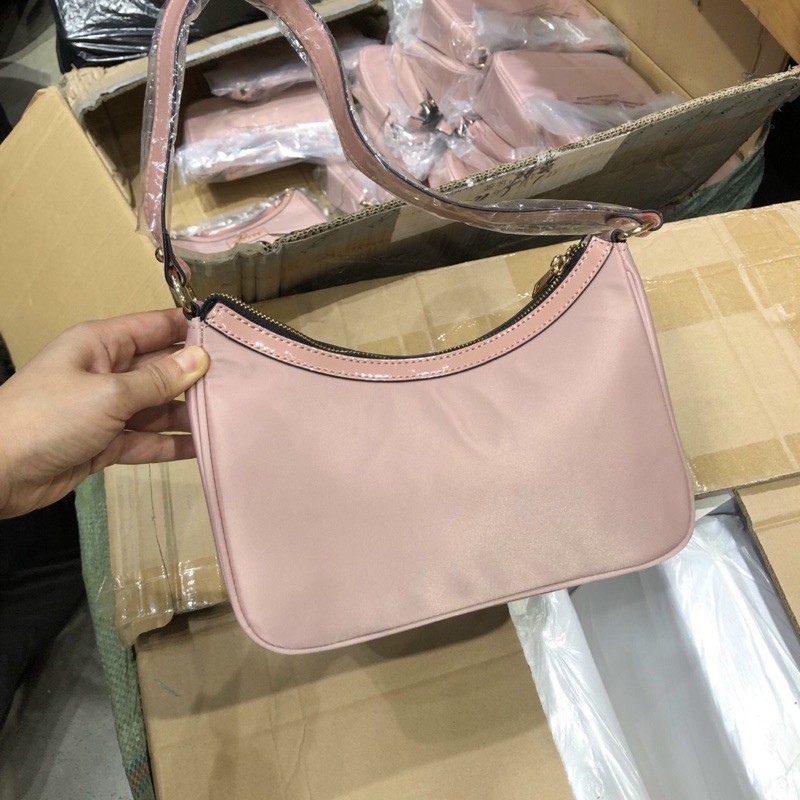 SALE - Túi kẹp nách hottrend river.Land mini xuất Anh -màu hồng pastel sang chảnh