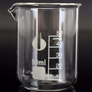 Cốc Đong Thủy Tinh Thí Nghiệm 50ml Có Mỏ