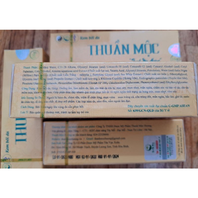 $$$ KEM BÔI DA THUẦN MỘC (MẪU MỚI) 16G