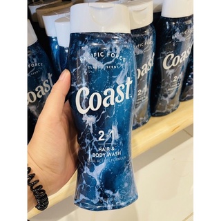 Dầu gội tắm 2in1 coast - nam - 532ml