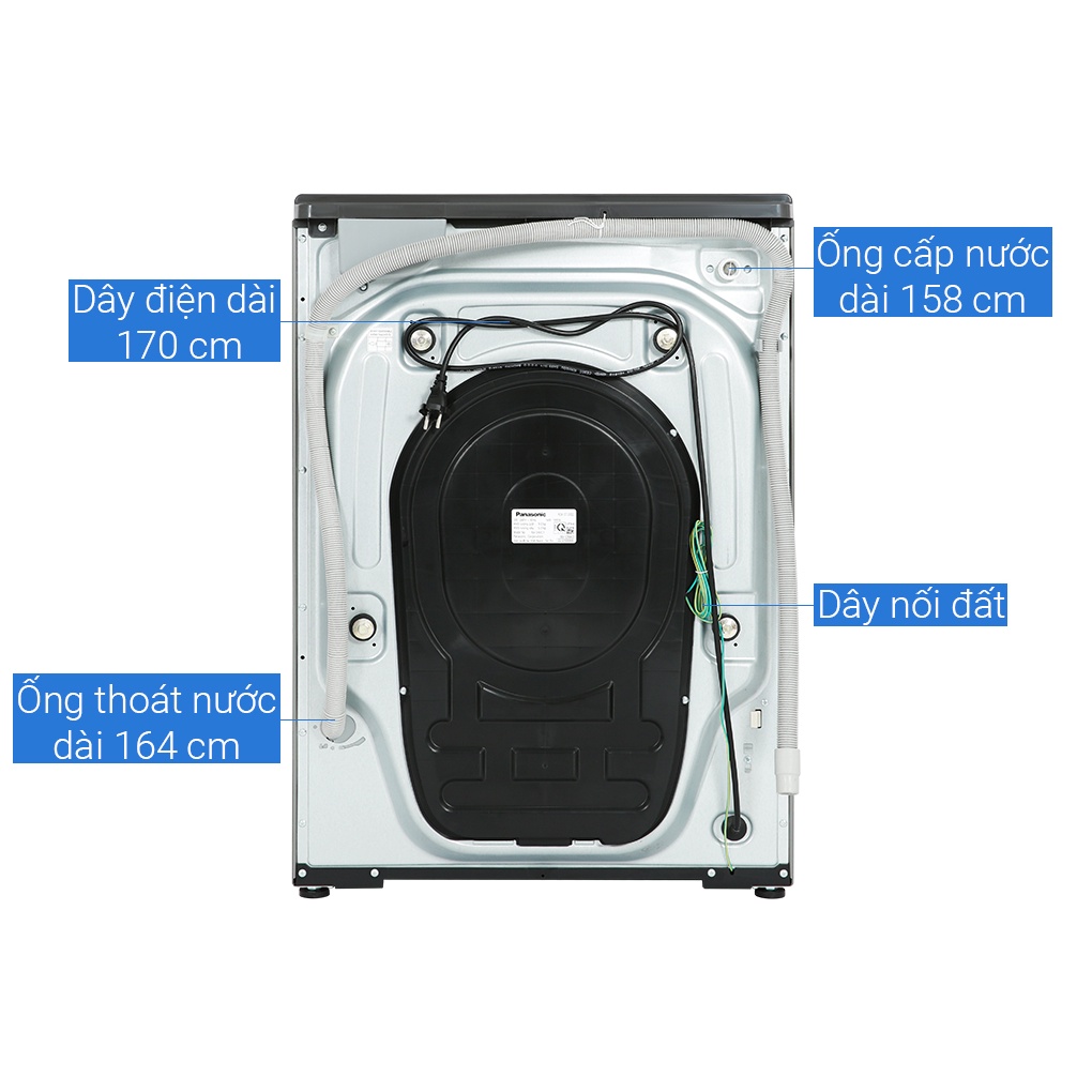 Máy giặt Panasonic Inverter 10.5 kg NA-V105FR1BV, Hàng chính hãng