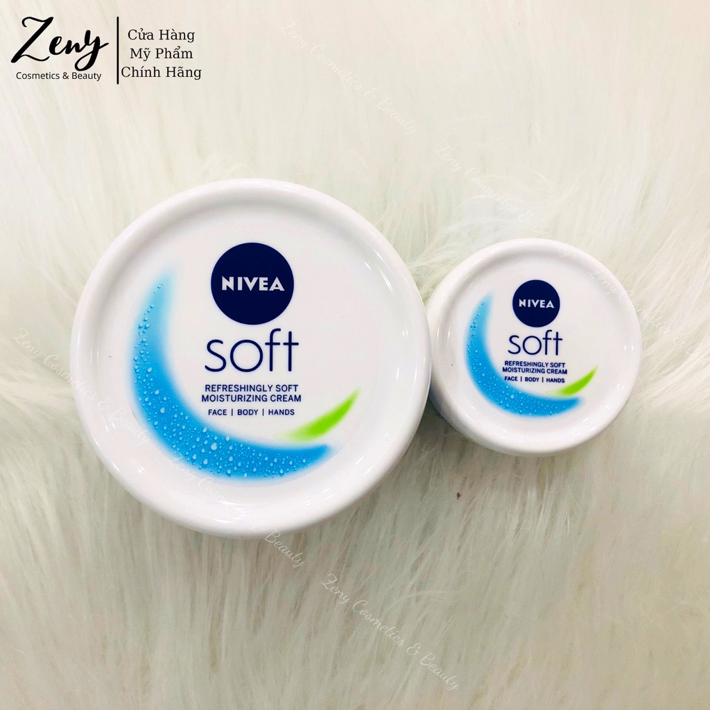 Kem Dưỡng Ẩm Mềm Da Nivea Soft Refreshingly Soft Moisturizing Cream