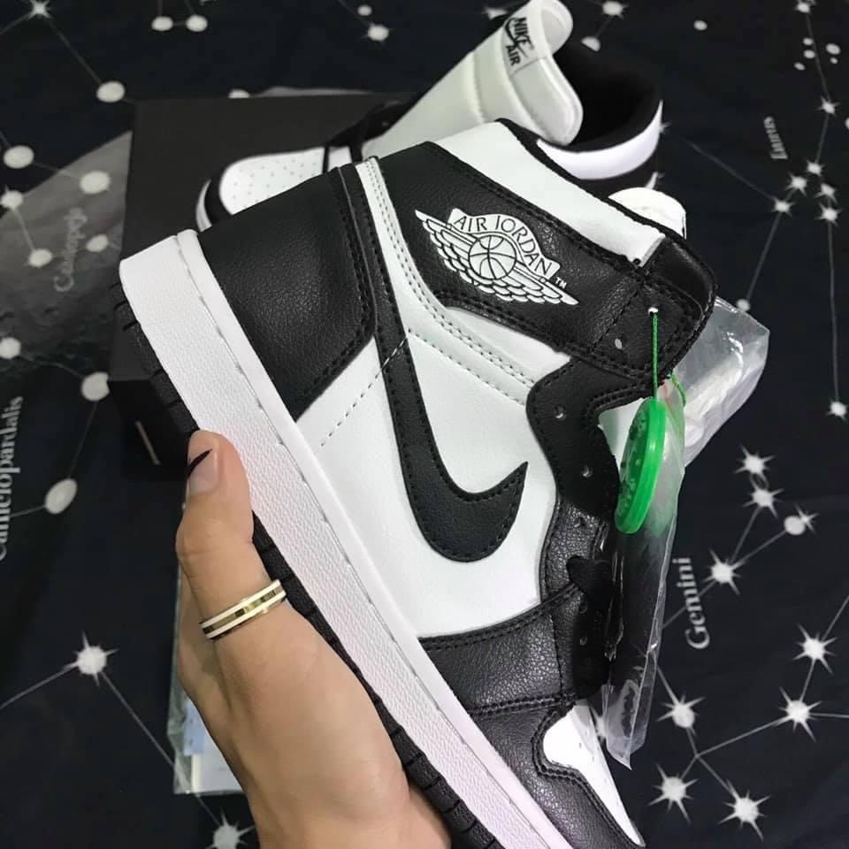 GIÀY SNEAKER NAM NỮ CỔ CAO 2 MÀU ĐEN TRẮNG,GIÀY JORDAN 1 CỔ CAO PANDA CỰC HOT NĂM 2021 | WebRaoVat - webraovat.net.vn