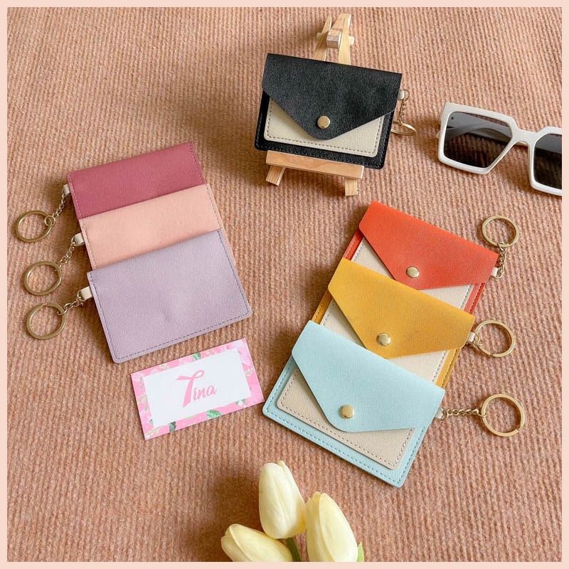 Ví nữ mini đựng thẻ cầm tay card holder cao cấp PK440 Micocah chính hãng