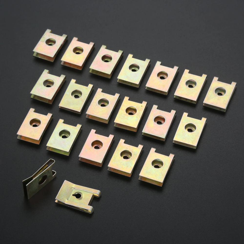 FENDER Kẹp Kim Loại 3mm Hình Chữ U Cho Động Cơ Xe Hơi J98