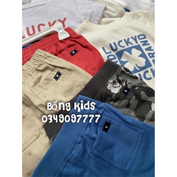 Bộ Hè Bé Trai Cỏ May Mắn LuckyBrank