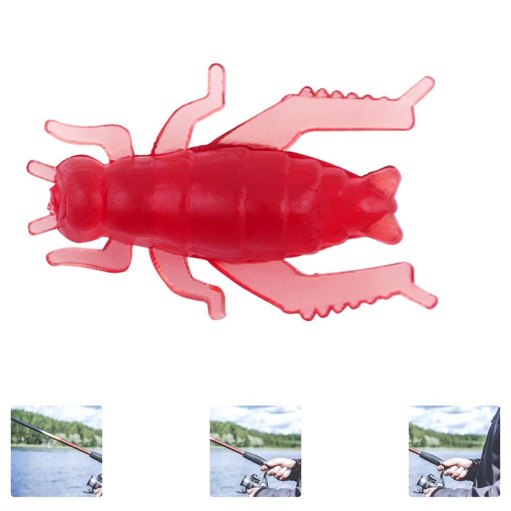 Set 50 Mồi Câu Cá Nhân Tạo Bằng Silicon Mềm Gọn Nhẹ Sống Động Như Thật