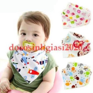 Yếm cho bé-Set 1 yếm cotton nút (giao mẫu ngẫu nhiên)