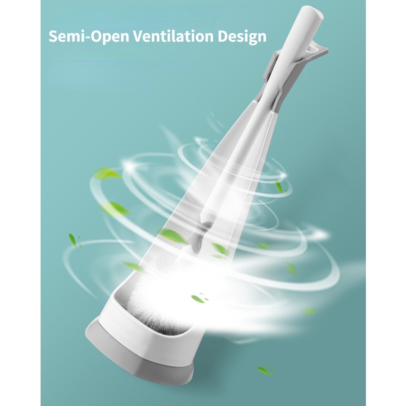 Bộ Bàn Chải Vệ Sinh Toilet Cán Dài Có Thể Uốn Cong Tiện Dụng