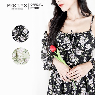 Đầm hoa dáng dài dễ thương Moolys MD009