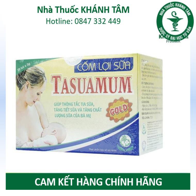 Cốm lợi sữa TASUAMUM Gold (Hộp 20 túi, 40 túi) [Tasuamom, tasumum, tasumom] _Khánh Tâm ! !