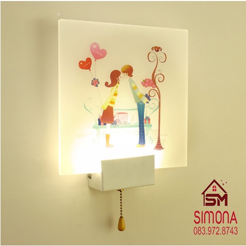 Đèn Gắn Tường Trang Trí Hiện Đại Simona, Đèn Treo Tường Phòng Khách/Phòng Ngủ