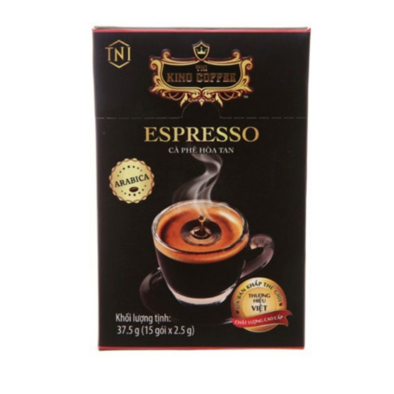 Cà Phê Hòa Tan King Espresso Hộp 15 gói đậm vị cà phê kiểu ý