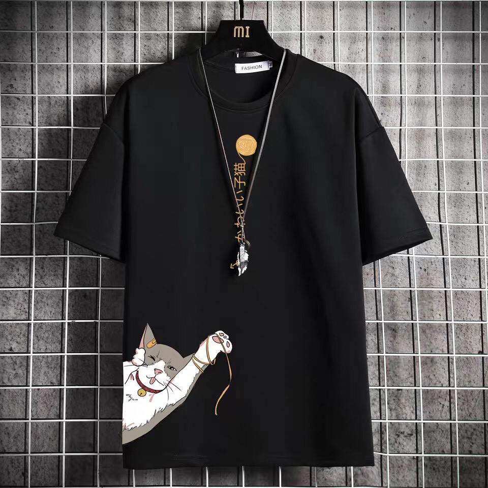 Áo phông unisex form rộng WIND oversize tay lỡ Mèo Cào thời trang nam nữ ulzzang