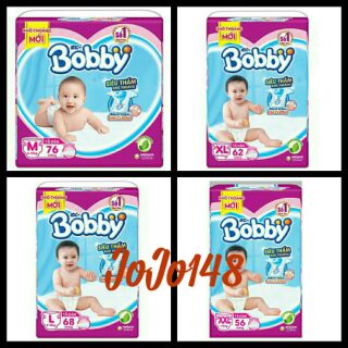 Combo 2bịch Tã dán BoBby M76/L68/Xl62/Xxl56