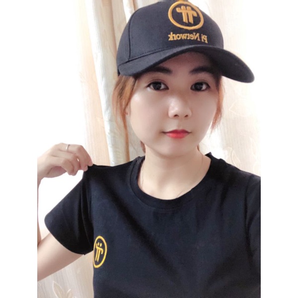 Nón Logo Pi Network Thêu Cao Cấp