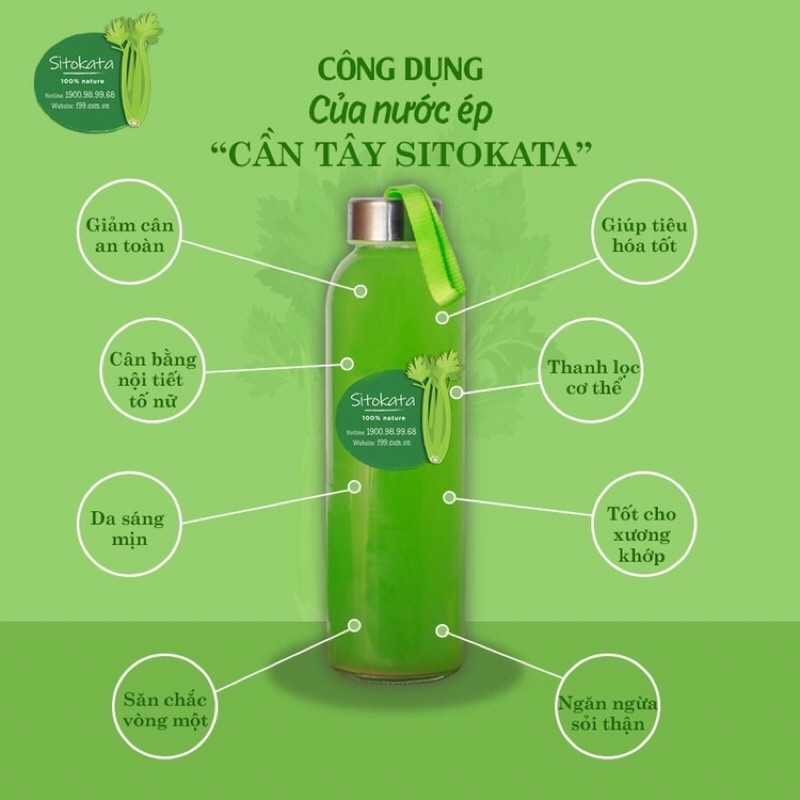 Bột cần tây sitokata [Tặng bình nước], giảm cân an toàn | BigBuy360 - bigbuy360.vn