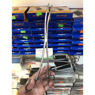KẸP HEANEY SẢN KHOA, panh Pen chữ s kẹp sản khoa 26cm, pen kẹp ruột 26cm cong