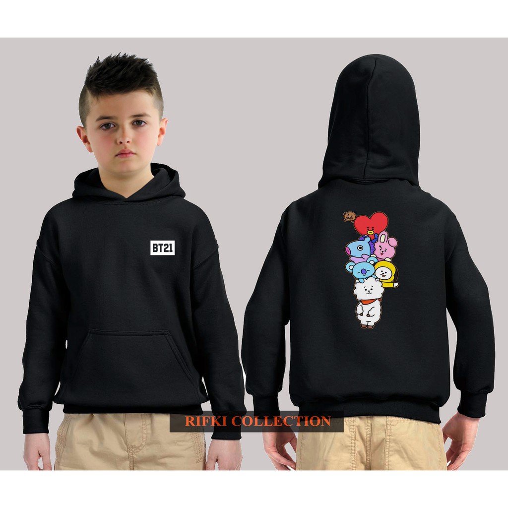 Áo Hoodie Họa Tiết Hoạt Hình Bt21 Bts Kpop Chất Lượng Cao