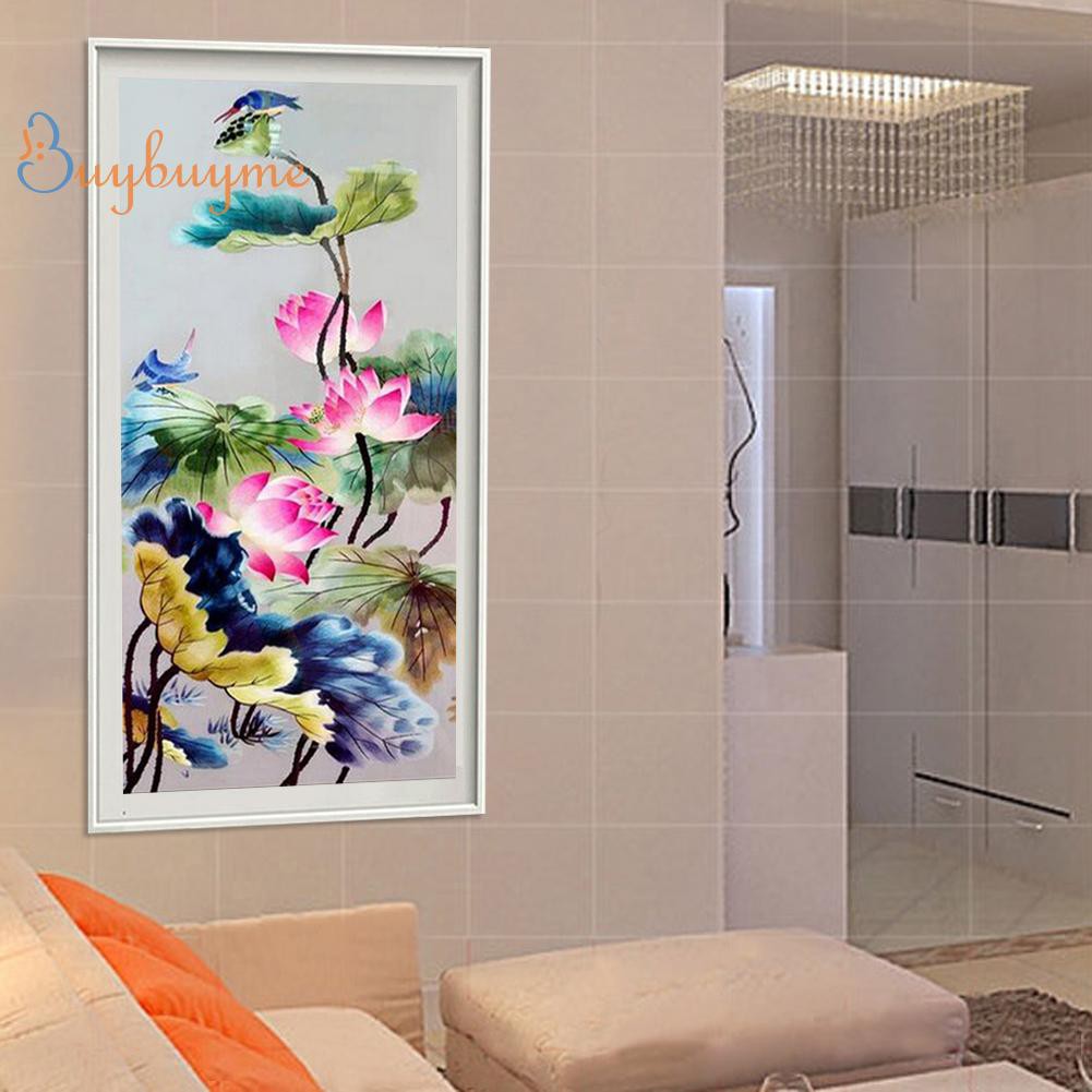 Bộ tranh đính đá 5D tự làm hình hoa sen đẹp mắt | BigBuy360 - bigbuy360.vn