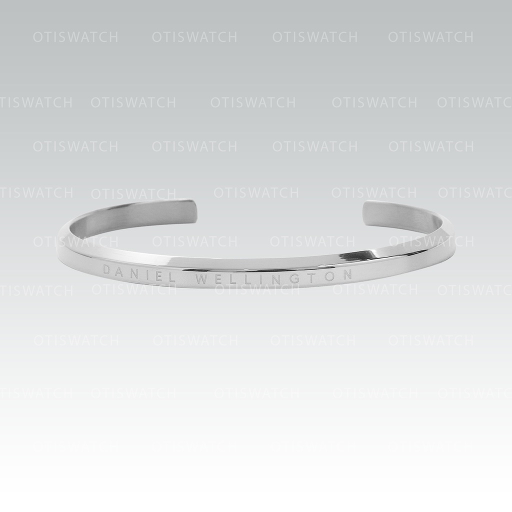 Vòng tay daniel wellington classic cuff v1 silver dw lắc tay khắc tên chính hãng - OtisWatch