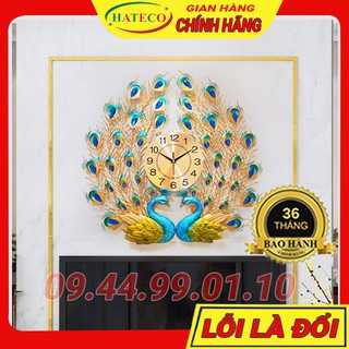 [THANH LÝ] Đồng Hồ Treo Tường Con Công Trang Trí Phòng Khách Bảo Hành Chính Hãng 36 Tháng