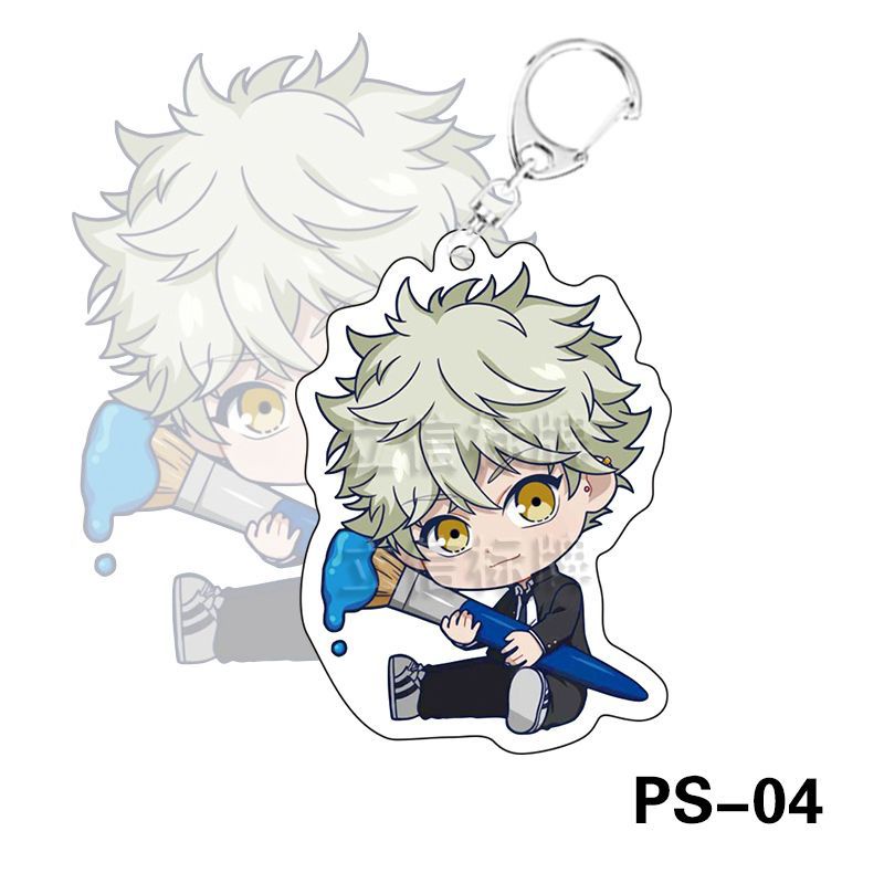 Móc gắn chìa khóa hình Yaguchi Yatora Ayukawa Ryuji hoạt hình Blue Period bằng acrylic