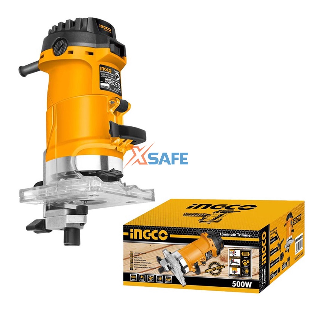 Máy phay gỗ INGCO PLM5002 công suất 500W cao cấp, độ bền cao, dùng phay rãnh, các cạnh - Chính hãng