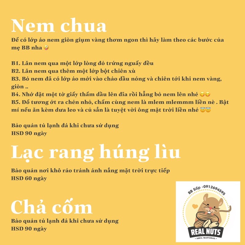 [ĐẶC SẢN HÀ THÀNH] Chả cốm bịch 500gr