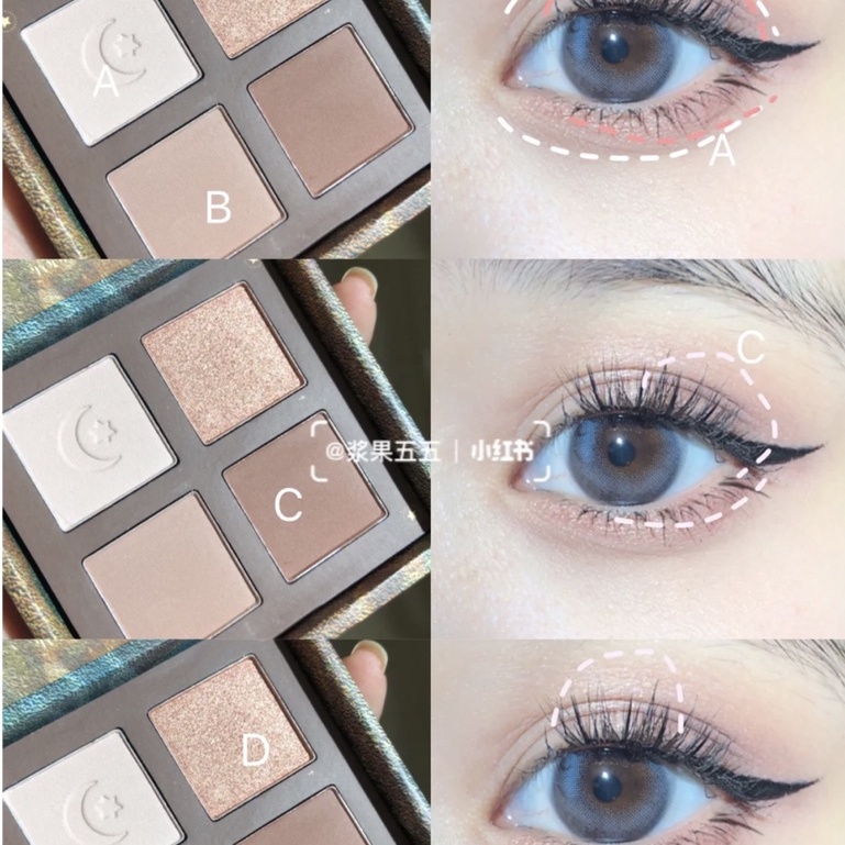 Bảng Phấn Mắt TOORUNE 4 ô siêu đẹp_HÀNG HOT