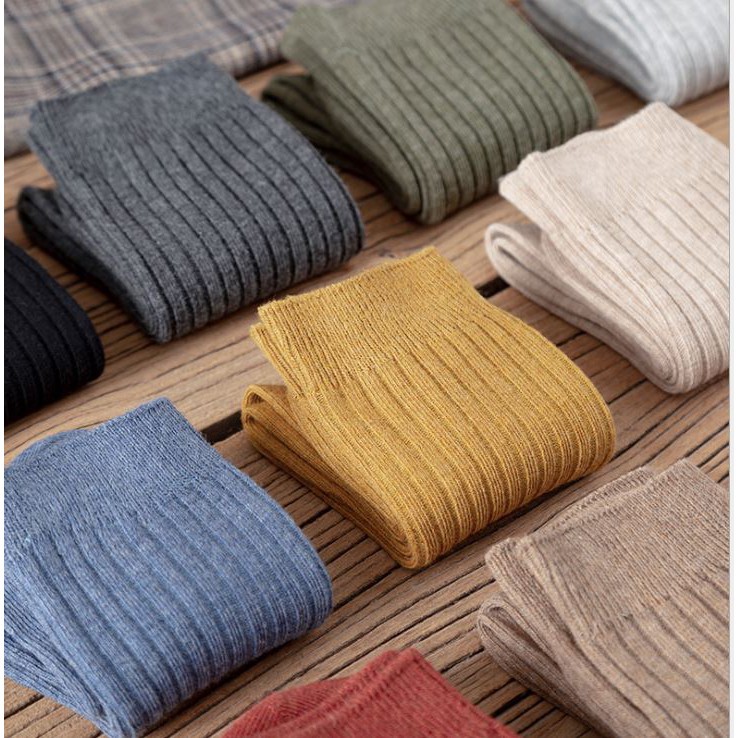 Tất vớ cao cổ trơn nhiều mầu sắc unisex kiểu dáng hàn quốc