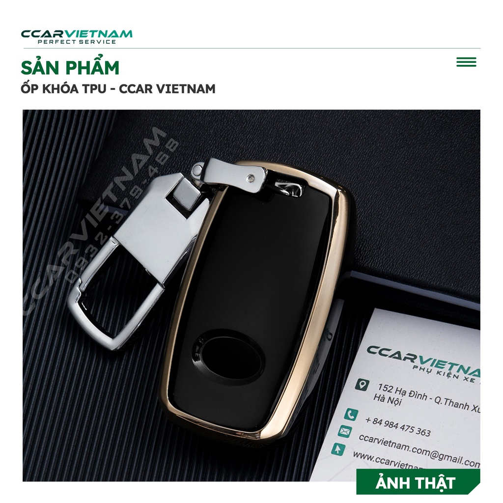 (Ảnh Thật) Ốp Khóa KIA Sonet, Seltos Premium 2021-2022 (4 Nút) Black Gold - Bọc Chìa Khóa Nhựa Dẻo TPU Ô Tô Cao Cấp