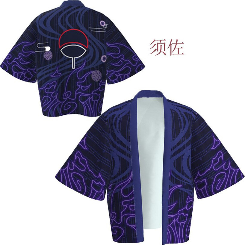 Áo Choàng Tắm Kiểu Kimono Họa Tiết Anime Naruto Độc Đáo bbns