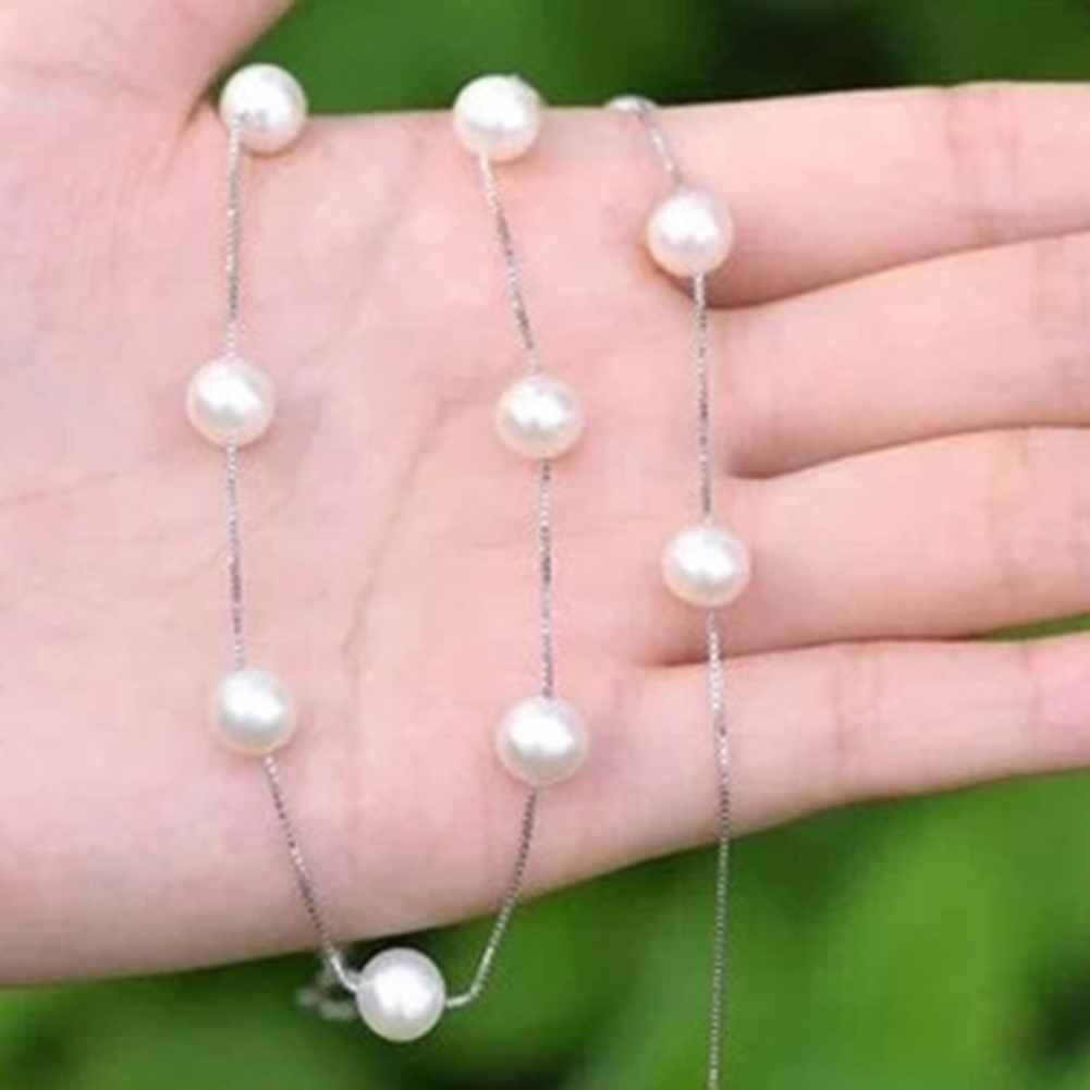 Fs Vòng Cổ Choker Phối Hạt Ngọc Trai Thiết Kế Quyến Rũ Cho Phái Nữ