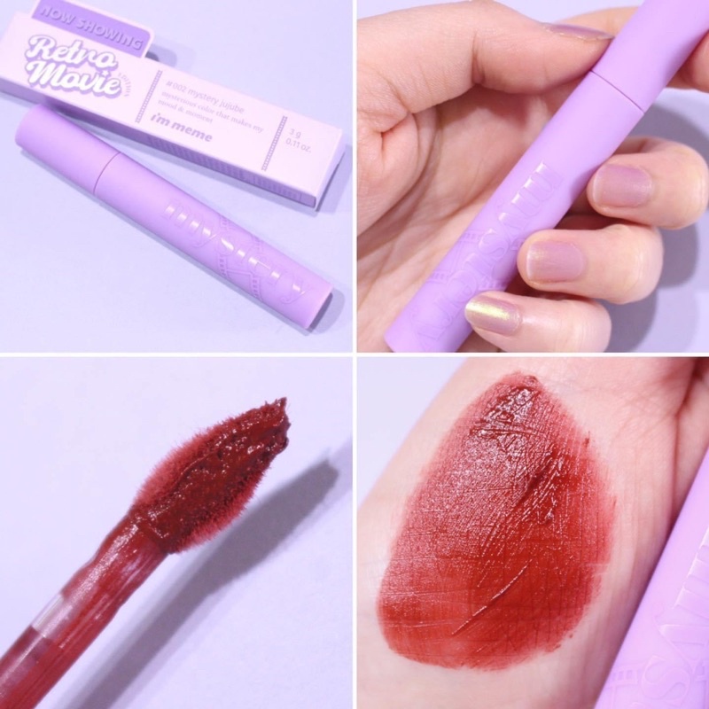 Son Kem lì IM MEME MYSTERY BLUR TINT Màu 002: nâu đỏ sale 90%