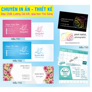 TOSAN - In 300 - 500 Danh thiếp (Name card) theo yêu cầu, đẹp, chất lượng
