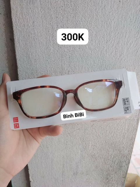 Kính Uniqlo UV400/ GU UV cut Nhật Bản, đủ bill+ clip