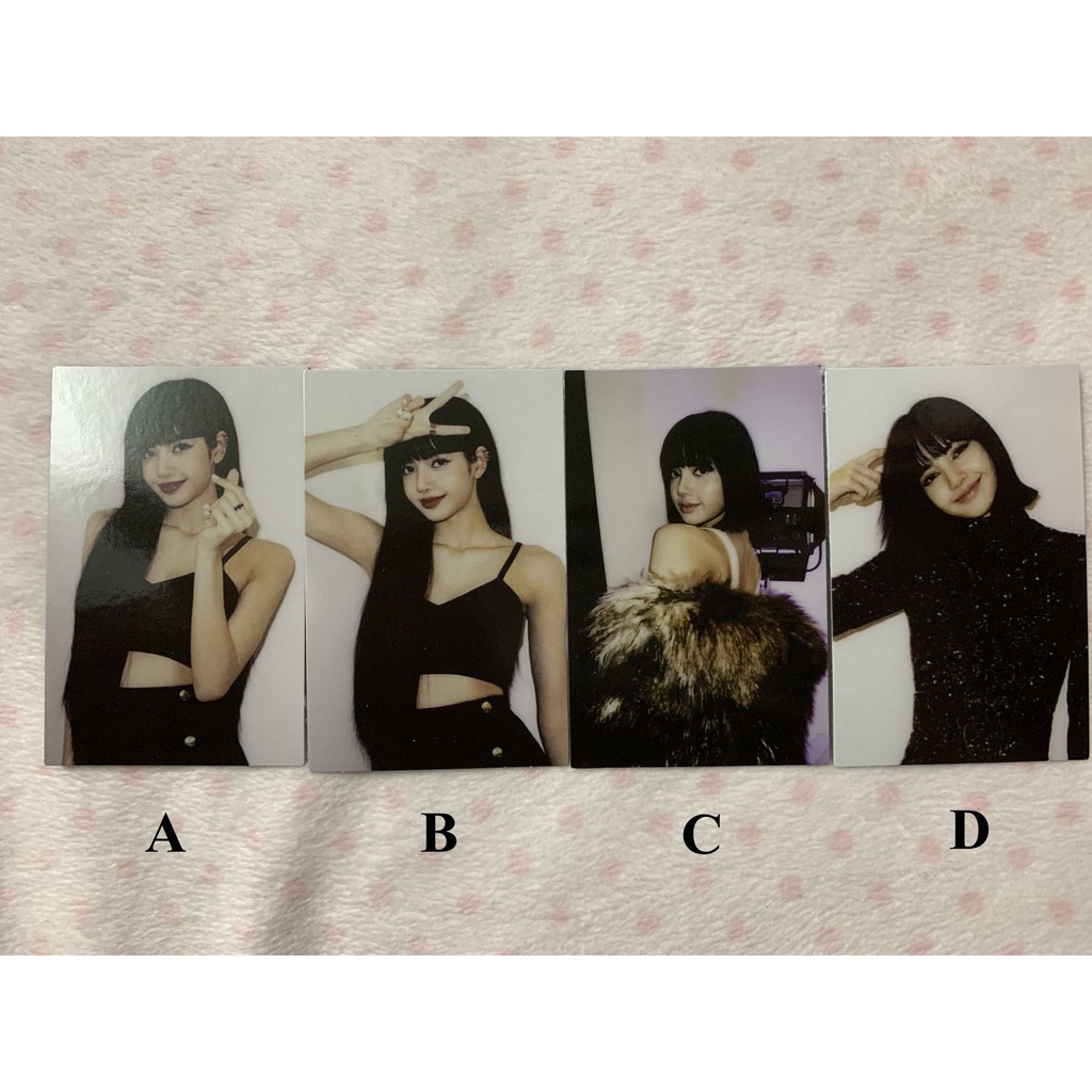Bộ sản phẩm ảnh photocard polaroid BLACKPINK The Album LISA