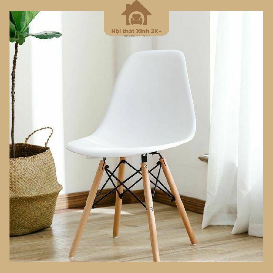 Ghế Làm Việc EAMES Chân Gỗ SỒI Dành Cho Phòng ĂN,Phòng KHÁCH,Cafe,Văn Phòng,Học tập | BigBuy360 - bigbuy360.vn