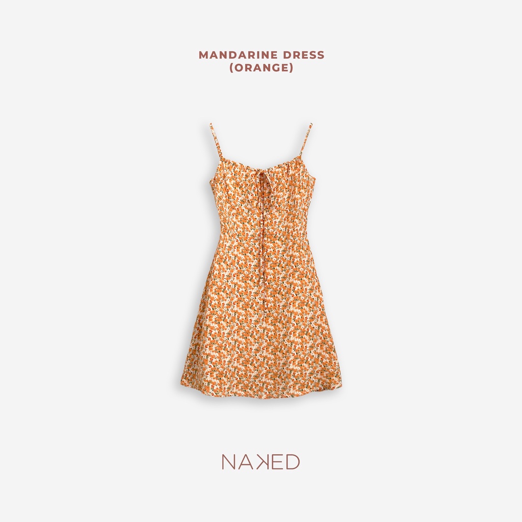 Váy 2 dây nơ ngực Naked By V - Mandarine Dress